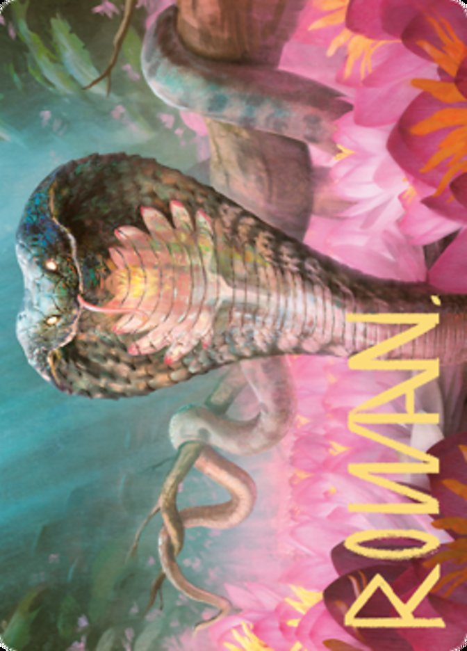 Lotus Cobra Art Card (Gold-Stamped Signature) [Zendikar Rising Art Series] | Exor Games Bridgewater
