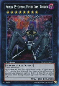 Number 15: Gimmick Puppet Giant Grinder [NUMH-EN027] Secret Rare | Exor Games Bridgewater