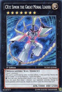 CXyz Simon the Great Moral Leader [NUMH-EN040] Secret Rare | Exor Games Bridgewater