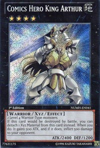 Comics Hero King Arthur [NUMH-EN041] Secret Rare | Exor Games Bridgewater