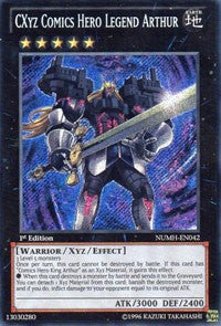 CXyz Comics Hero Legend Arthur [NUMH-EN042] Secret Rare | Exor Games Bridgewater