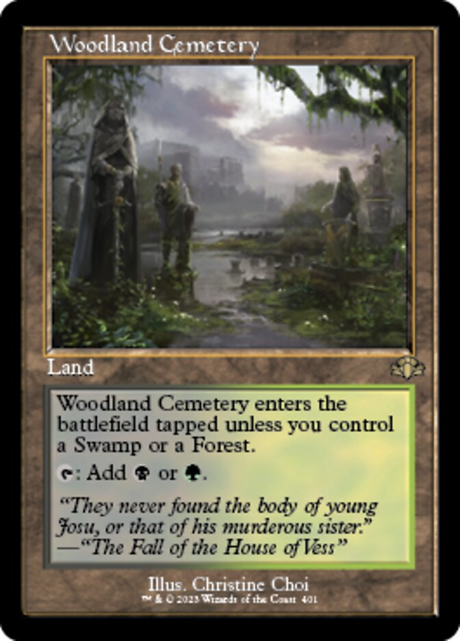 Woodland Cemetery (Retro) [Dominaria Remastered] | Exor Games Bridgewater