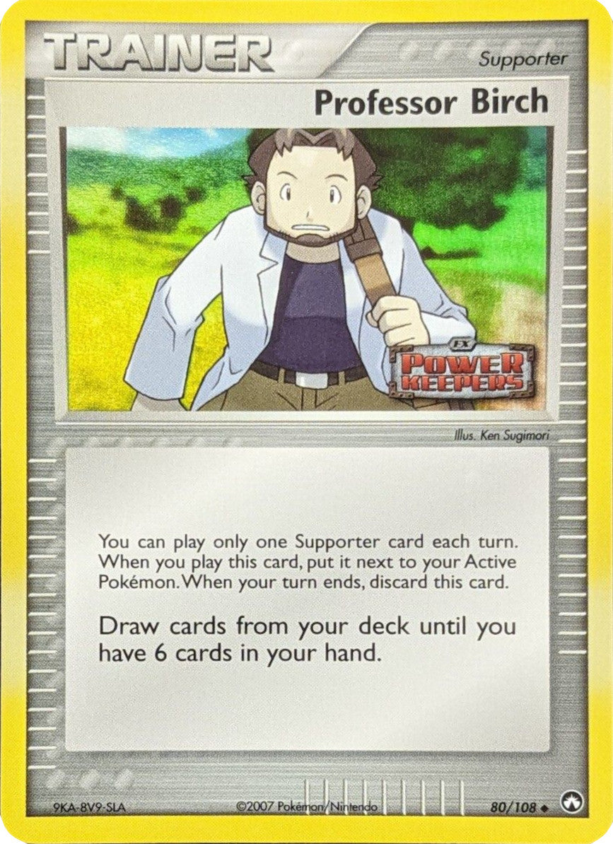 Professor Birch (80/108) (Stamped) [EX: Power Keepers] | Exor Games Bridgewater