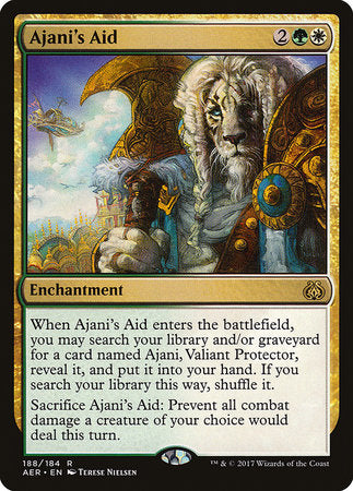 Ajani's Aid [Aether Revolt] | Exor Games Bridgewater