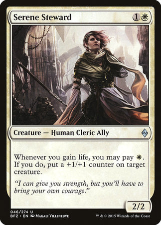 Serene Steward [Battle for Zendikar] | Exor Games Bridgewater