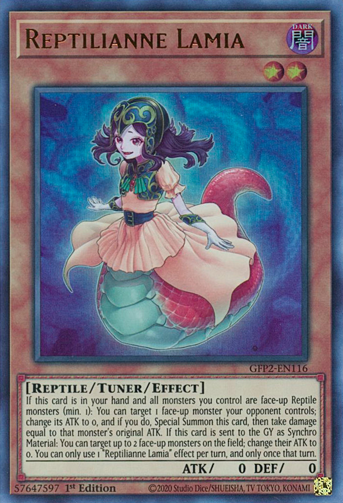 Reptilianne Lamia [GFP2-EN116] Ultra Rare | Exor Games Bridgewater