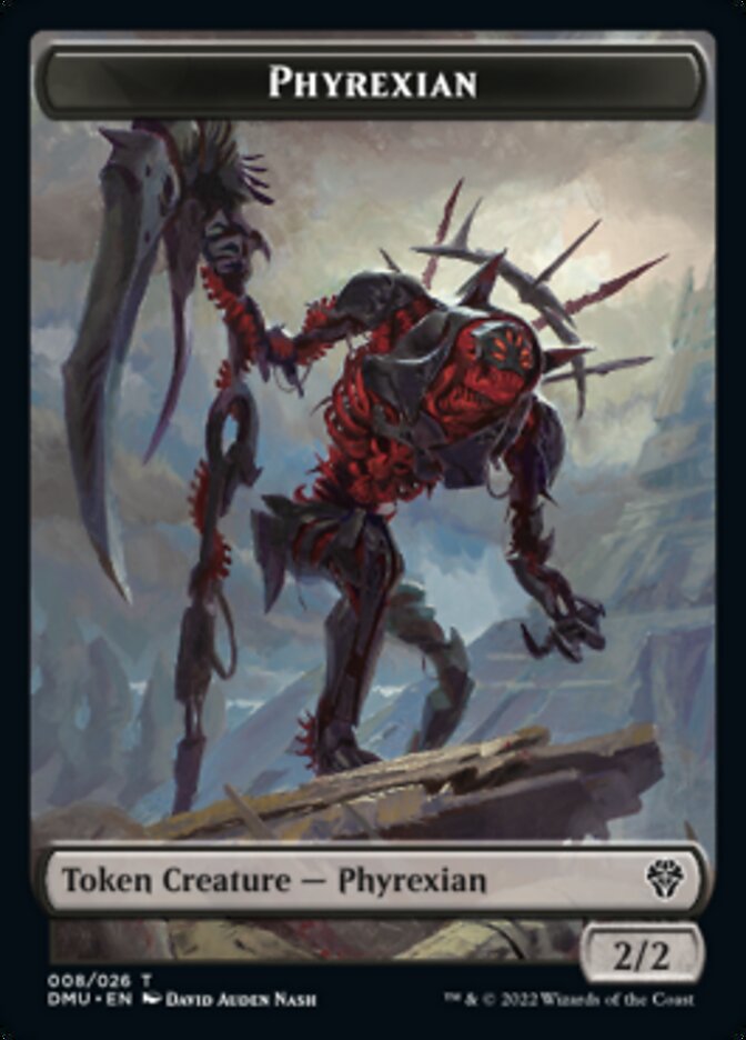 Phyrexian // Zombie Double-sided Token [Dominaria United Tokens] | Exor Games Bridgewater