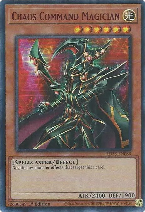 Chaos Command Magician (Red) [LDS3-EN083] Ultra Rare | Exor Games Bridgewater