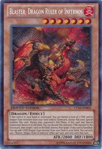 Blaster, Dragon Ruler of Infernos [CT10-EN002] Secret Rare | Exor Games Bridgewater