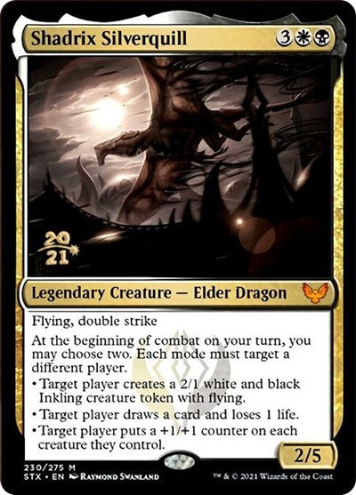 Shadrix Silverquill [Strixhaven: School of Mages Prerelease Promos] | Exor Games Bridgewater