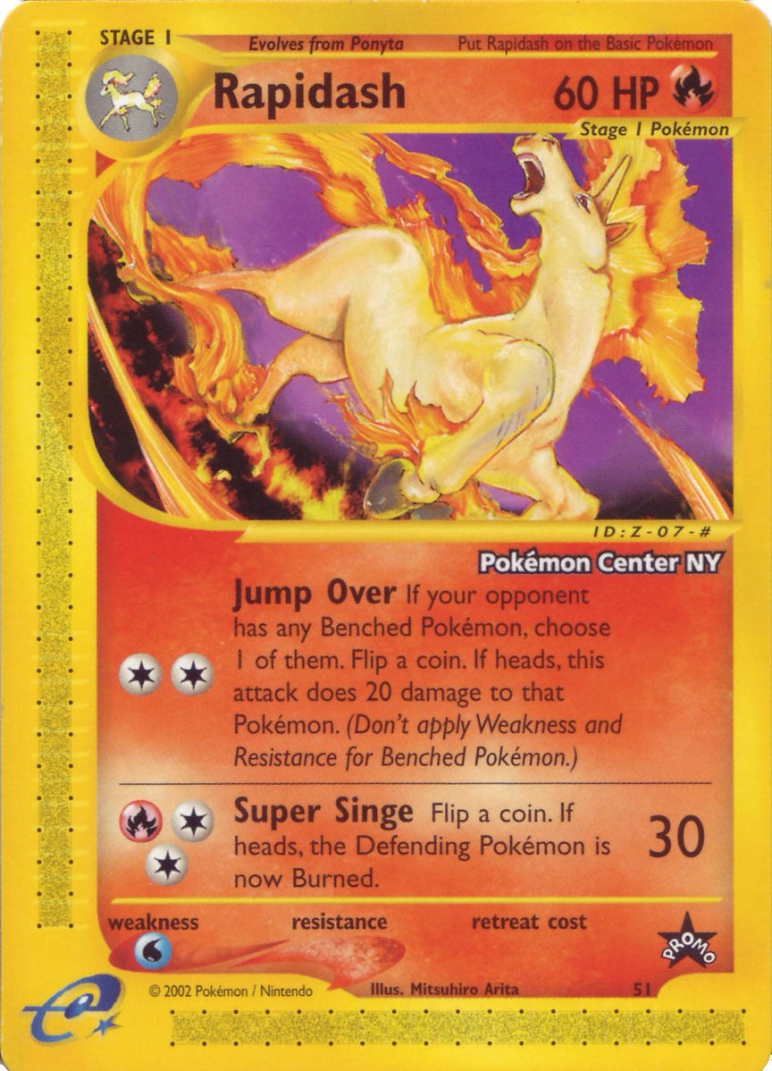 Rapidash (51) (Pokemon Center NY Promo) [Wizards of the Coast: Black Star Promos] | Exor Games Bridgewater