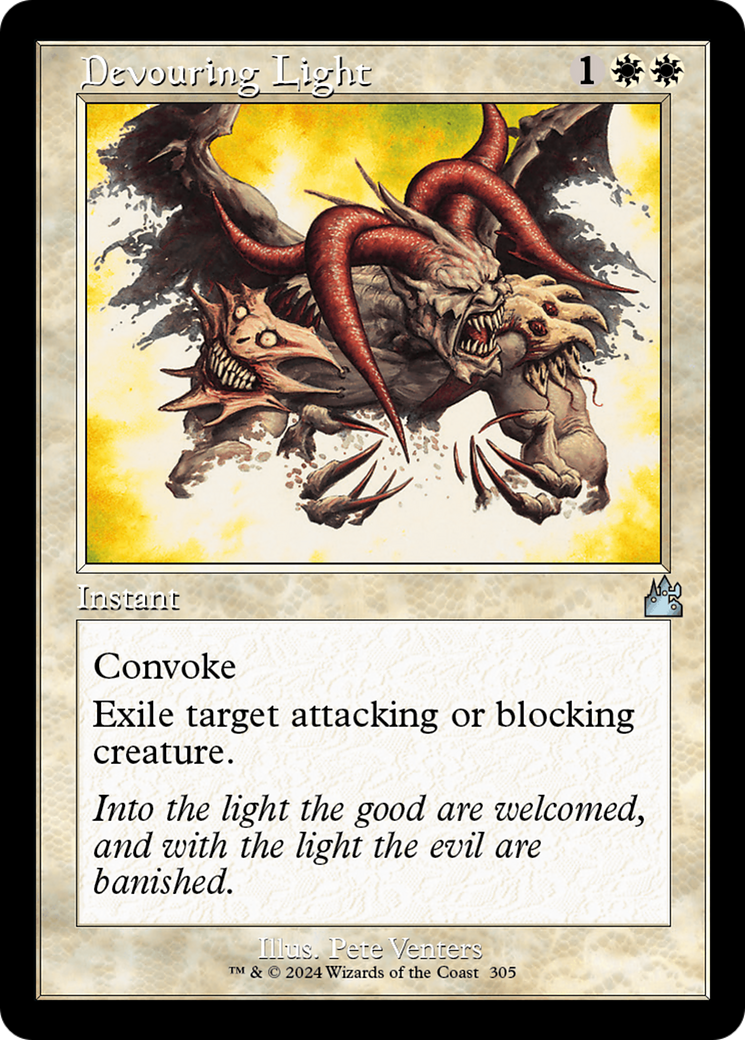 Devouring Light (Retro Frame) [Ravnica Remastered] | Exor Games Bridgewater