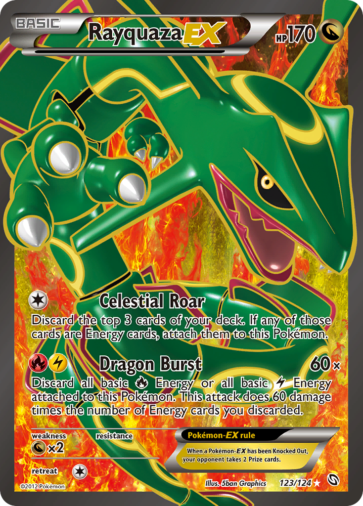 Rayquaza EX (123/124) [Black & White: Dragons Exalted] | Exor Games Bridgewater