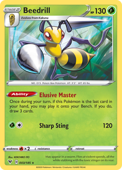 Beedrill (003/185) [Sword & Shield: Vivid Voltage] | Exor Games Bridgewater