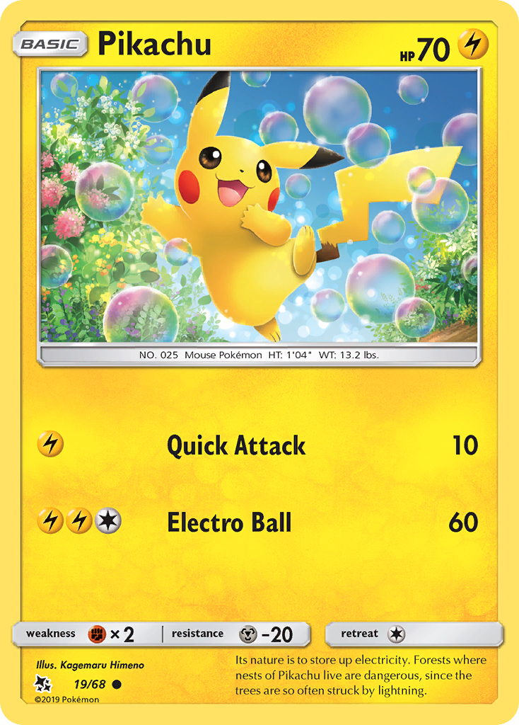 Pikachu (19/68) [Sun & Moon: Hidden Fates] | Exor Games Bridgewater