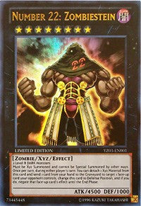 Number 22: Zombiestein [YZ03-EN001] Ultra Rare | Exor Games Bridgewater