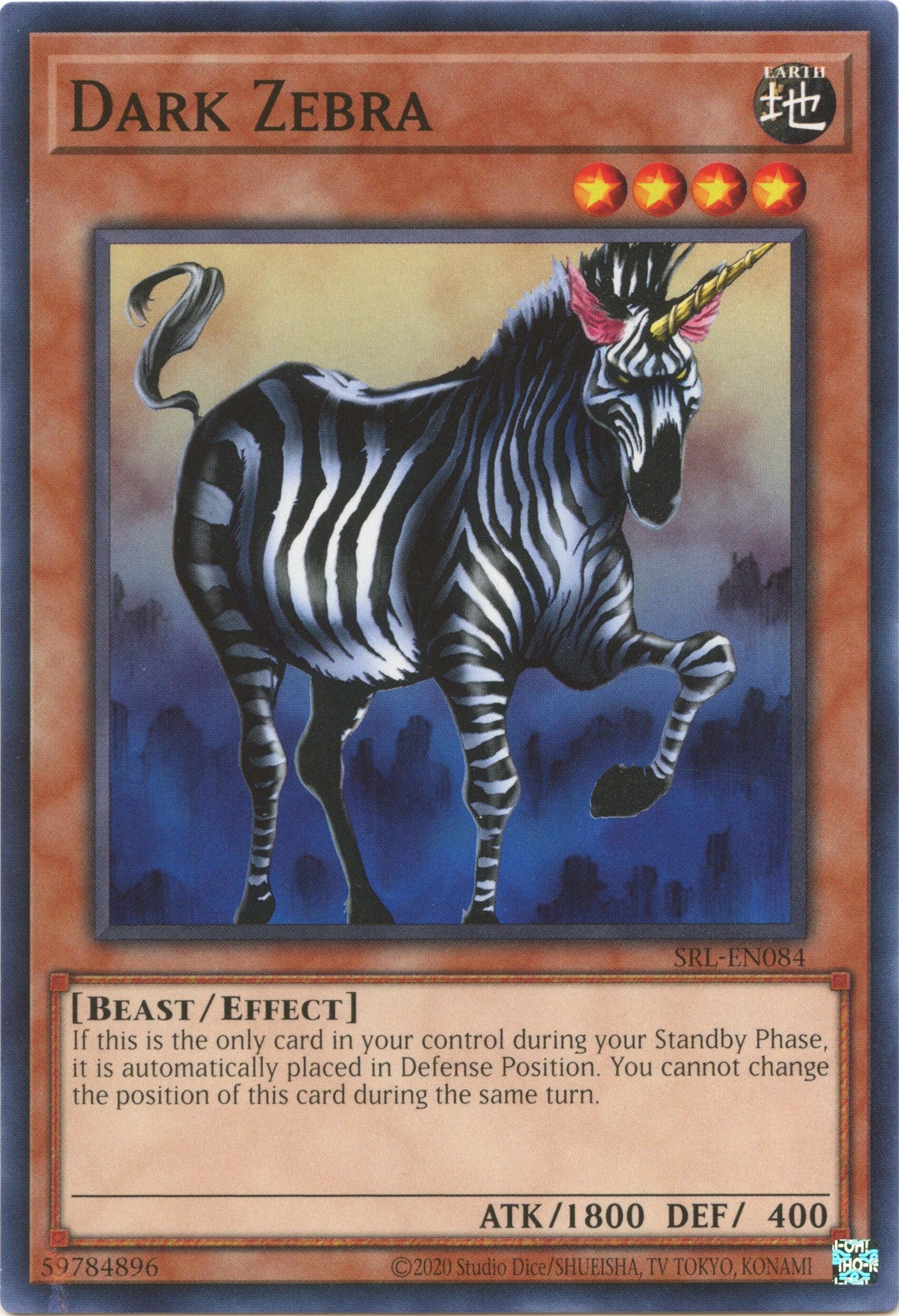 Dark Zebra (25th Anniversary) [SRL-EN084] Common | Exor Games Bridgewater