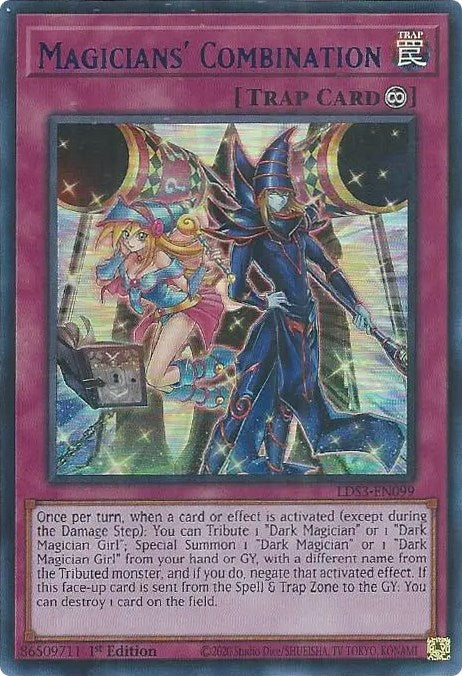 Magicians' Combination (Blue) [LDS3-EN099] Ultra Rare | Exor Games Bridgewater