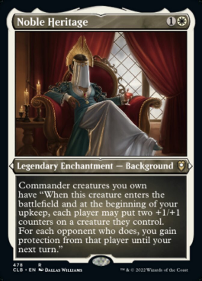 Noble Heritage (Foil Etched) [Commander Legends: Battle for Baldur's Gate] | Exor Games Bridgewater