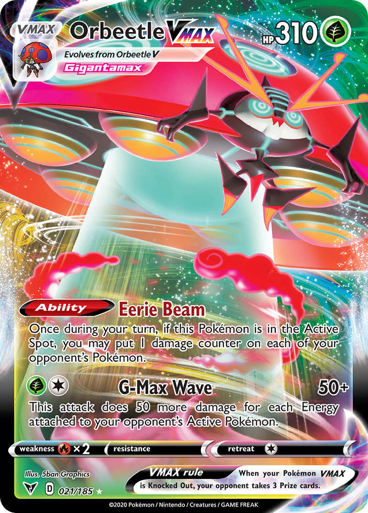 Orbeetle VMAX (021/185) [Sword & Shield: Vivid Voltage] | Exor Games Bridgewater