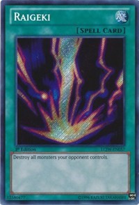 Raigeki [LCJW-EN057] Secret Rare | Exor Games Bridgewater