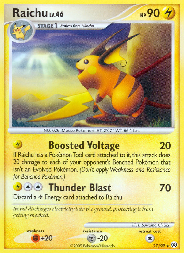 Raichu (27/99) [Platinum: Arceus] | Exor Games Bridgewater