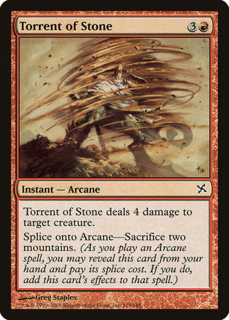 Torrent of Stone [Betrayers of Kamigawa] | Exor Games Bridgewater