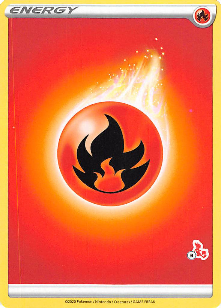 Fire Energy (Cinderace Stamp #3) [Battle Academy 2022] | Exor Games Bridgewater