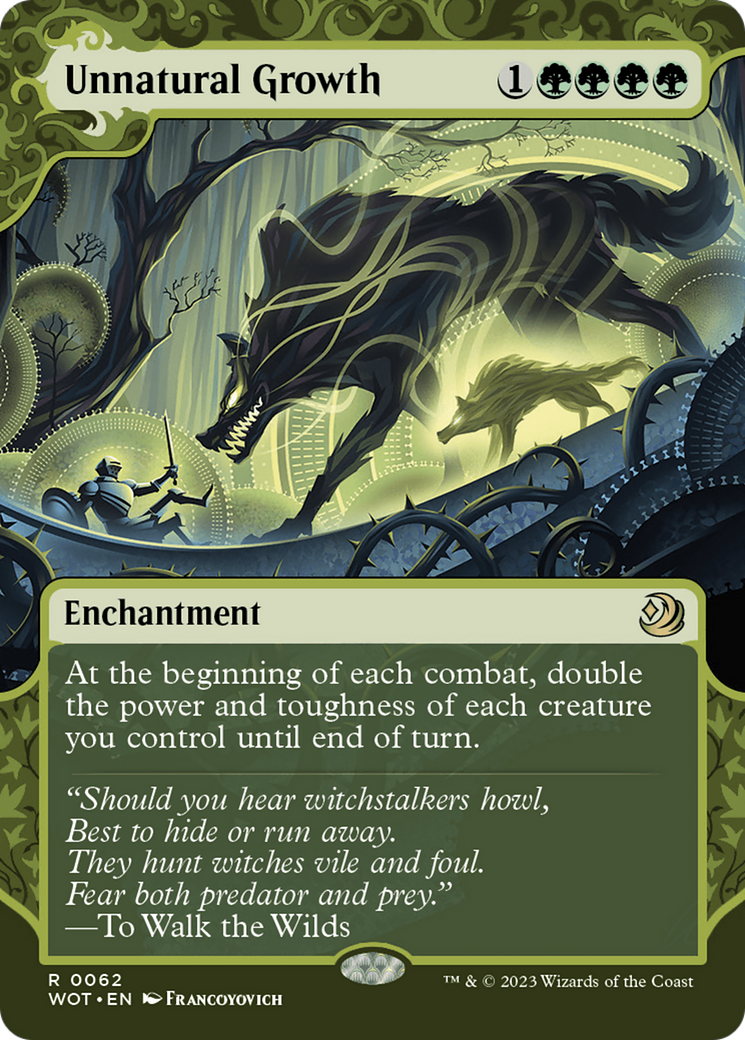 Unnatural Growth [Wilds of Eldraine: Enchanting Tales] | Exor Games Bridgewater