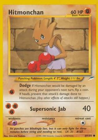 Hitmonchan (69/105) [Neo Destiny Unlimited] | Exor Games Bridgewater