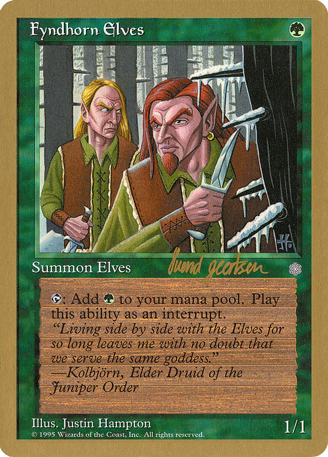 Fyndhorn Elves (Svend Geertsen) [World Championship Decks 1997] | Exor Games Bridgewater