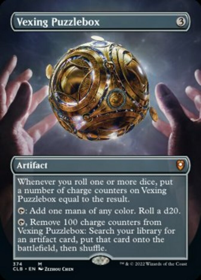 Vexing Puzzlebox (Borderless Alternate Art) [Commander Legends: Battle for Baldur's Gate] | Exor Games Bridgewater