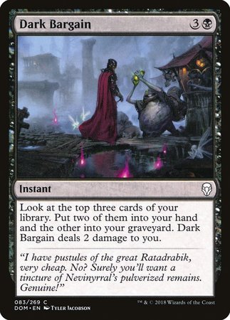 Dark Bargain [Dominaria] | Exor Games Bridgewater