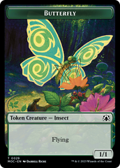 Butterfly // City's Blessing Double-Sided Token [March of the Machine Commander Tokens] | Exor Games Bridgewater