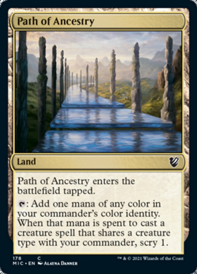 Path of Ancestry [Innistrad: Midnight Hunt Commander] | Exor Games Bridgewater