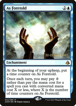 As Foretold [Amonkhet Promos] | Exor Games Bridgewater