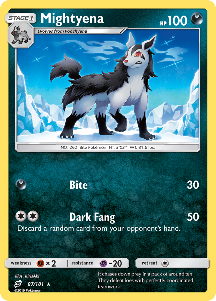 Mightyena (87/181) [Sun & Moon: Team Up] | Exor Games Bridgewater