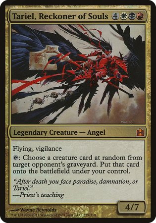 Tariel, Reckoner of Souls (Oversized) [Commander 2011 Oversized] | Exor Games Bridgewater