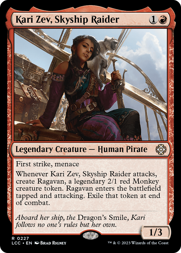 Kari Zev, Skyship Raider [The Lost Caverns of Ixalan Commander] | Exor Games Bridgewater