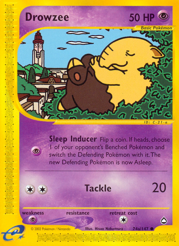 Drowzee (74a/147) [Aquapolis] | Exor Games Bridgewater