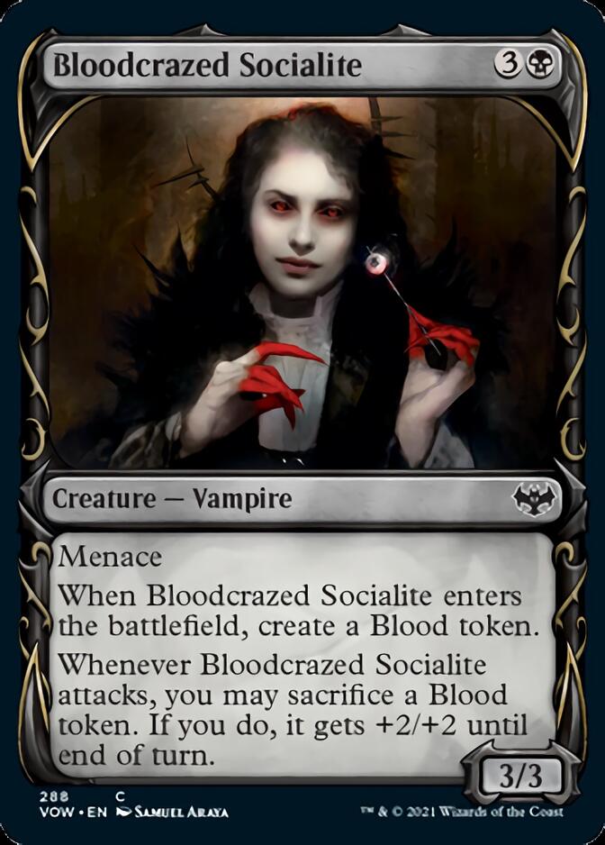 Bloodcrazed Socialite (Showcase Fang Frame) [Innistrad: Crimson Vow] | Exor Games Bridgewater