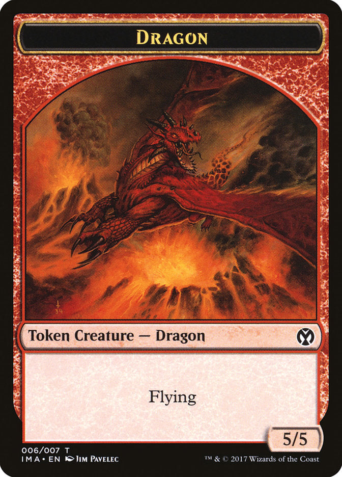 Dragon (006/007) [Iconic Masters Tokens] | Exor Games Bridgewater