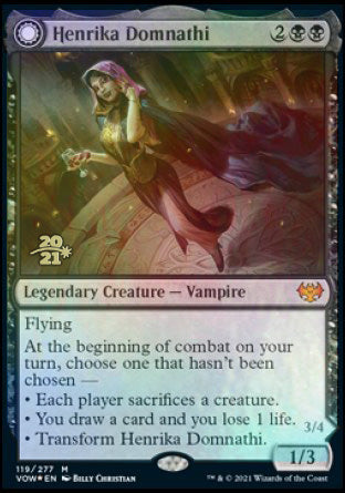 Henrika Domnathi // Henrika, Infernal Seer [Innistrad: Crimson Vow Prerelease Promos] | Exor Games Bridgewater