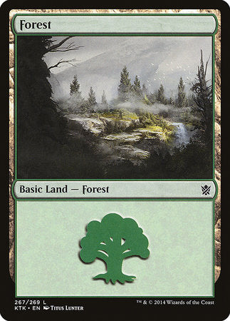 Forest (267) [Khans of Tarkir] | Exor Games Bridgewater