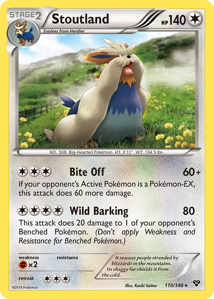 Stoutland (110/146) [XY: Base Set] | Exor Games Bridgewater