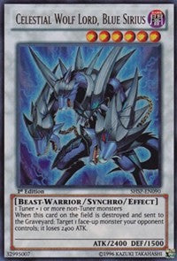 Celestial Wolf Lord, Blue Sirius [SHSP-EN090] Ultra Rare | Exor Games Bridgewater