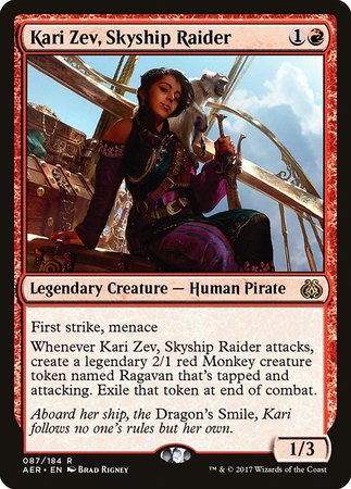 Kari Zev, Skyship Raider [Aether Revolt] | Exor Games Bridgewater