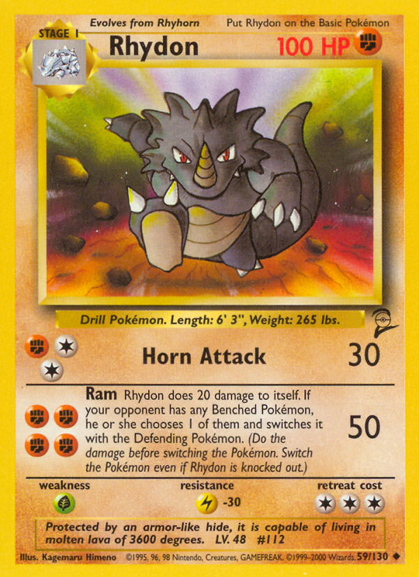 Rhydon (59/130) [Base Set 2] | Exor Games Bridgewater