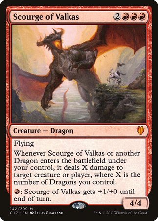 Scourge of Valkas [Commander 2017] | Exor Games Bridgewater