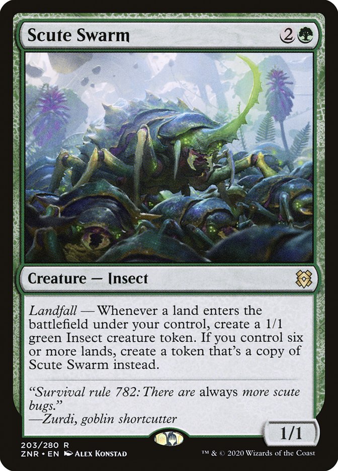 Scute Swarm [Zendikar Rising] | Exor Games Bridgewater